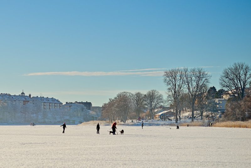 Ice skating