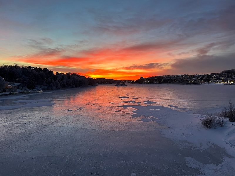 Winter sunset